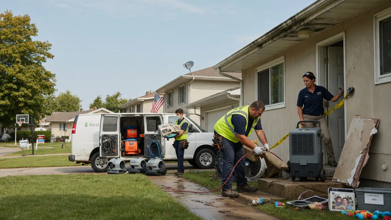 Water Damage Restoration in Hubertus, WI near me